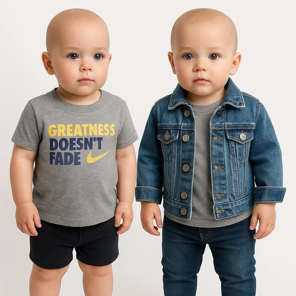 Bundle of 6 Boys Clothes: Tops, Jacket, Romper, Shorts 12 Months NWT